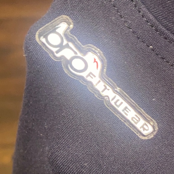 Y2K BRO FITWEAR BLACK GROOVER SPANDEX PANTS YOGA DANCE FLARE LEG SIDE STRIPE S - Picture 9 of 12